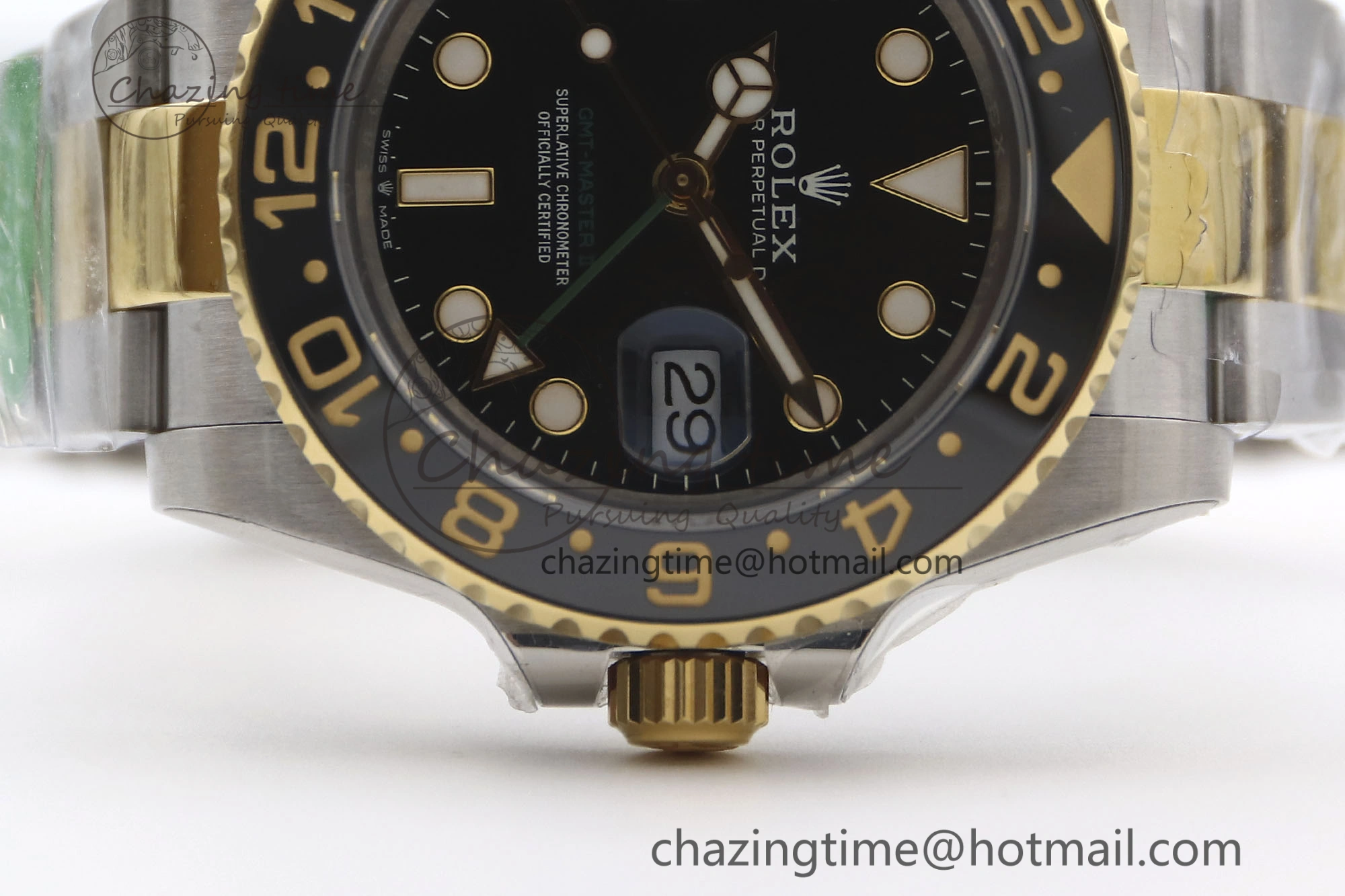 SunProtective GMT Master II 116713 LN 904L SS TW+ Best Edition on SS YG Bracelet VR3186 CHS 1977