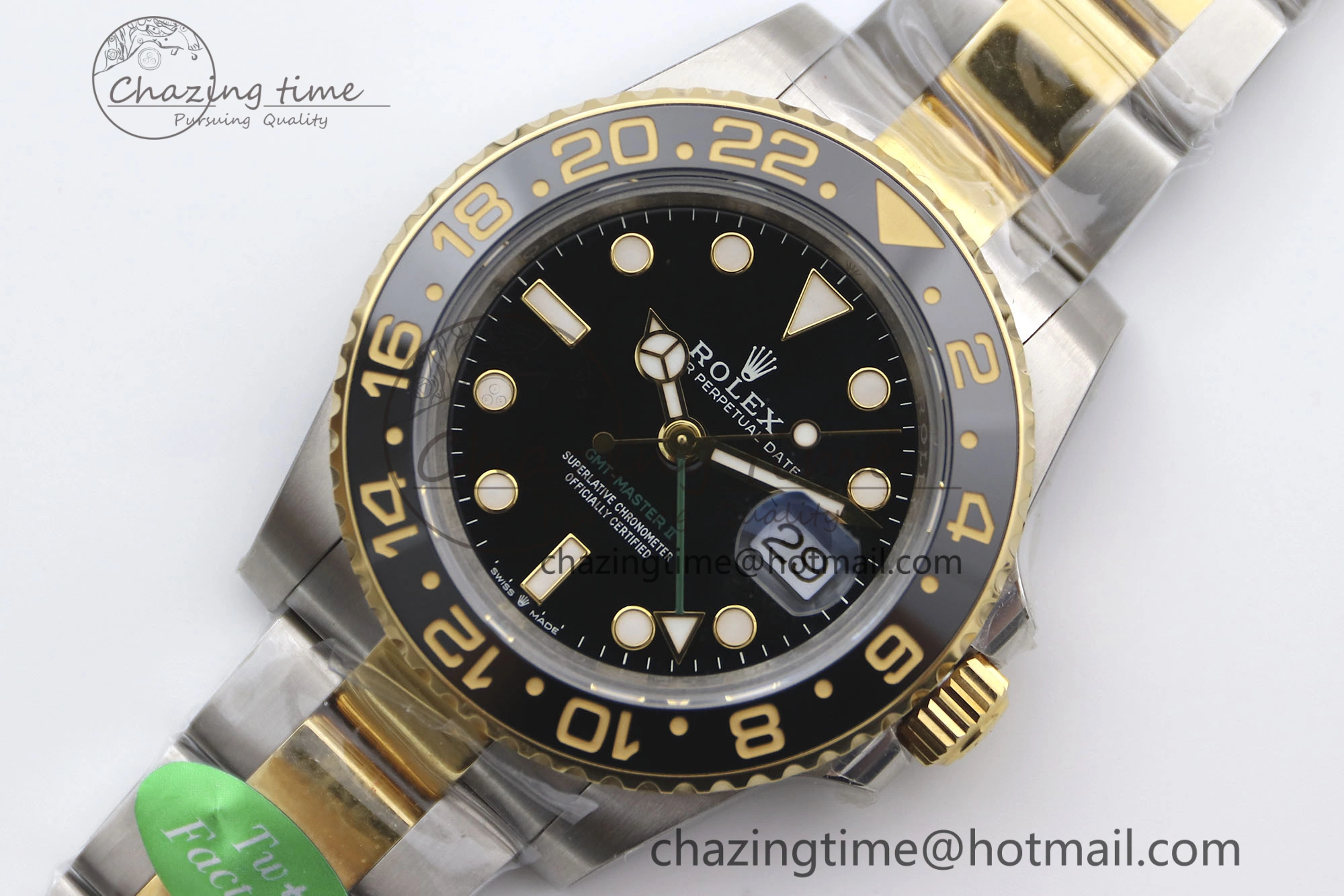 SunProtective GMT Master II 116713 LN 904L SS TW+ Best Edition on SS YG Bracelet VR3186 CHS 1977