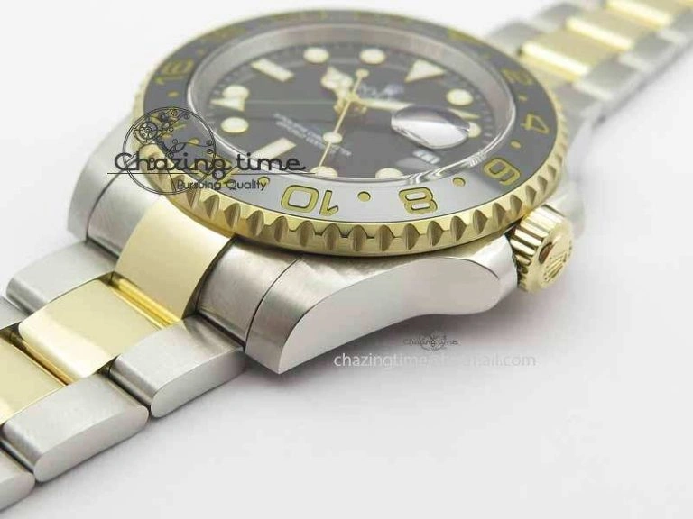 GMT-Master II 116713 LN Black Ceramic Thick YG Wrapped 1:1 Noob Best Edition A3187 (Correct Hand Stack) Breathable 3642