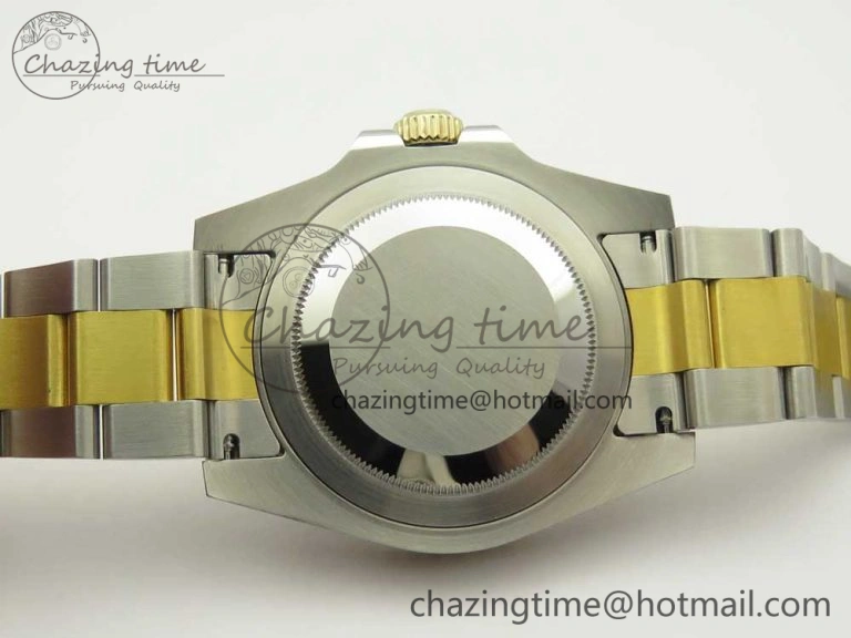 Original GMT-Master II 116713 LN Black Ceramic Thick YG Wrapped 904L Steel 1:1 Noob Best Edition A3187 (Correct Hand Stack) 3304