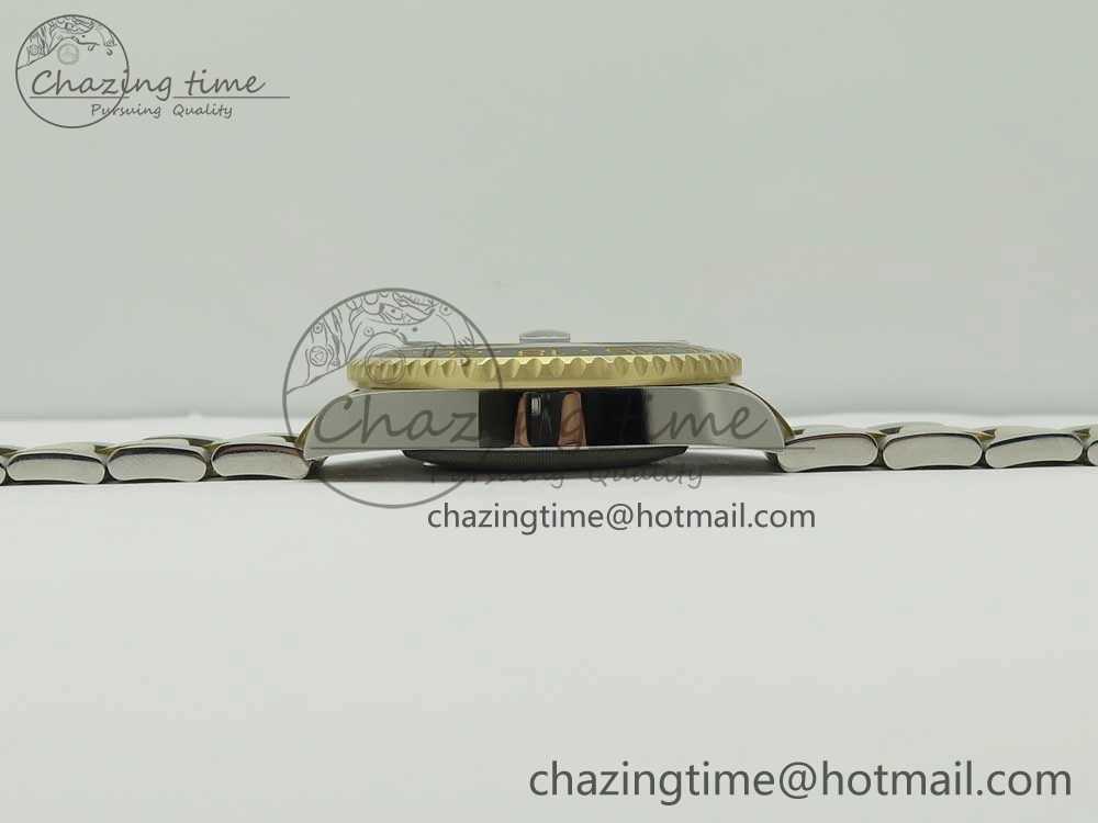 Original GMT-Master II 116713 LN Black Ceramic Thick YG Wrapped 904L Steel 1:1 Noob Best Edition A3187 (Correct Hand Stack) 3304