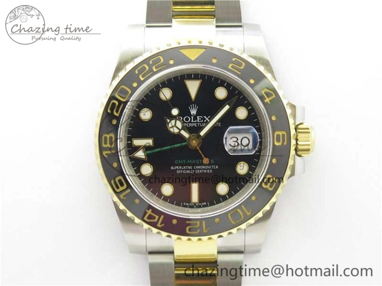 WaterResistant GMT-Master II 116713 LN YG Wrapped 904L Steel GMF 1:1 Best Edition A3186 (Correct Hand Stack) 3244