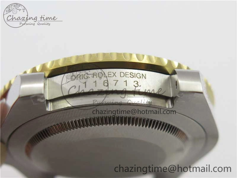 WaterResistant GMT-Master II 116713 LN YG Wrapped 904L Steel GMF 1:1 Best Edition A3186 (Correct Hand Stack) 3244