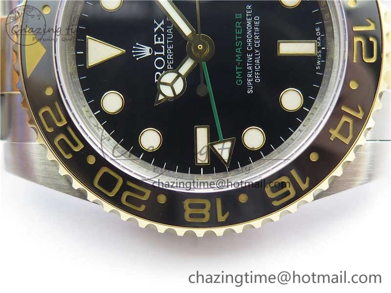 WaterResistant GMT-Master II 116713 LN YG Wrapped 904L Steel GMF 1:1 Best Edition A3186 (Correct Hand Stack) 3244