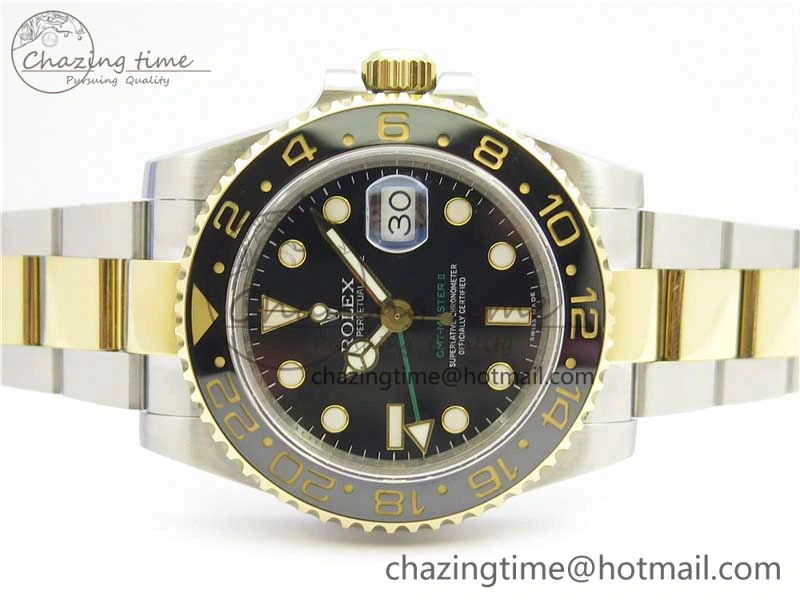 WaterResistant GMT-Master II 116713 LN YG Wrapped 904L Steel GMF 1:1 Best Edition A3186 (Correct Hand Stack) 3244