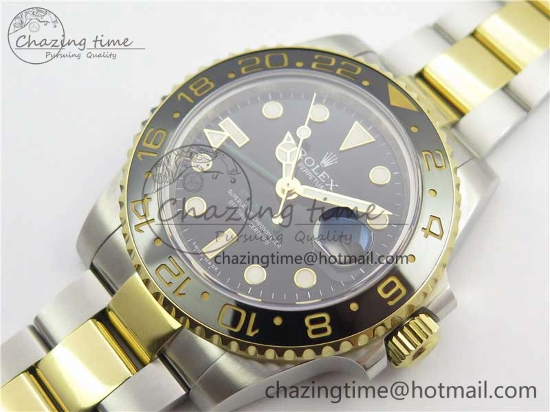 WaterResistant GMT-Master II 116713 LN YG Wrapped 904L Steel GMF 1:1 Best Edition A3186 (Correct Hand Stack) 3244