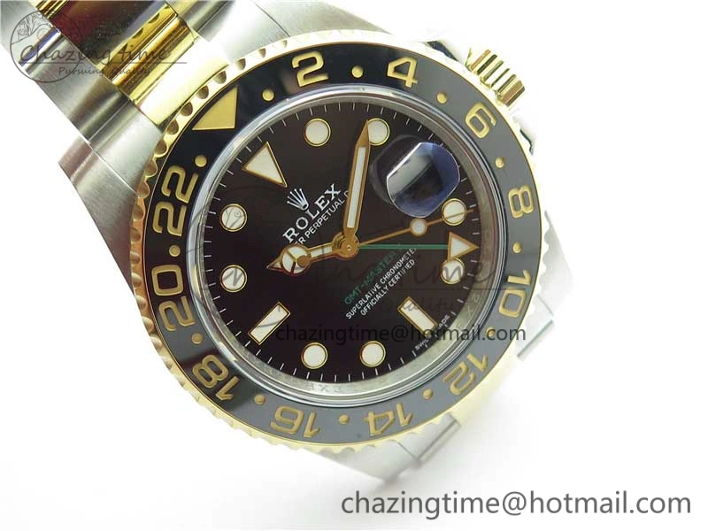 GMT-Master II 116713 Two Tone SS YG 904L Steel ARF 1:1 Best Edition SH3186 CHS Sleek 2924