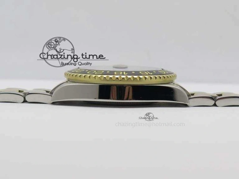 TimelessDesign GMT-Master II 116713LN SS YG Bp-Maker Black Dial Ceramic Bezel On SS YG Bracelet A 3772