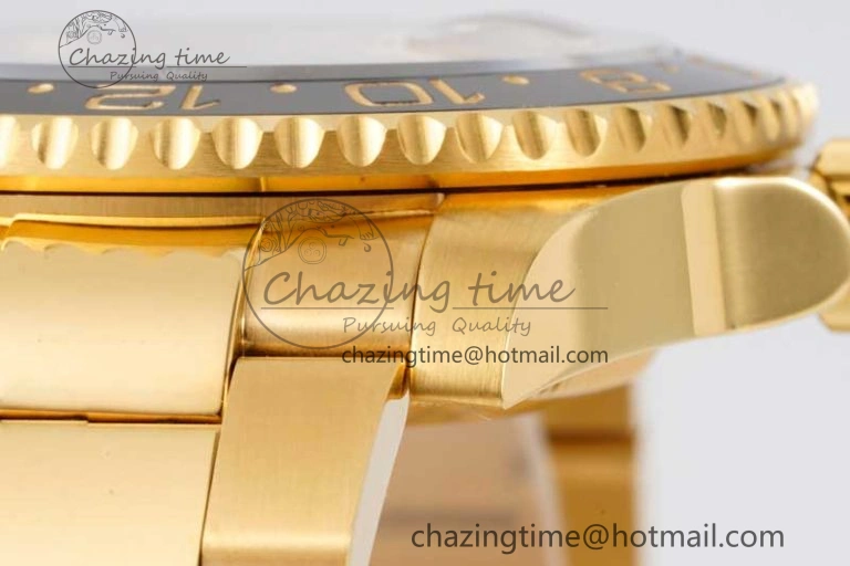 GMT Master II 116718 LN 904L SS APF 1:1 Best Edition Green Dial on YG Bracelet VR3186 CHS Snug 2036