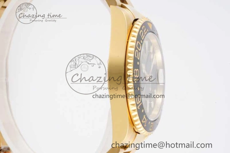 GMT Master II 116718 LN 904L SS APF 1:1 Best Edition Green Dial on YG Bracelet VR3186 CHS Snug 2036