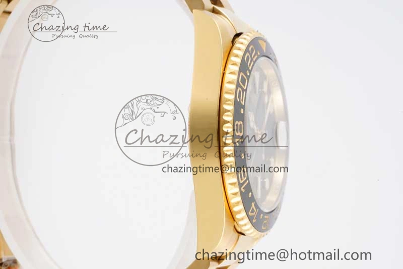 GMT Master II 116718 LN 904L SS APF 1:1 Best Edition Green Dial on YG Bracelet VR3186 CHS Snug 2036