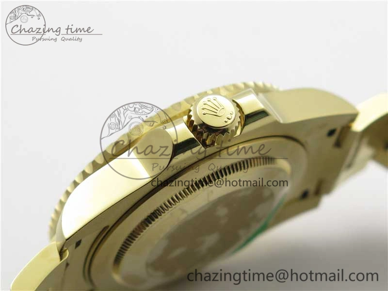 GMT Master II 116718 LN Black Ceramic 316L Steel GMF 1:1 Best Edition Green Dial on YG Bracelet A Fashionable 2960