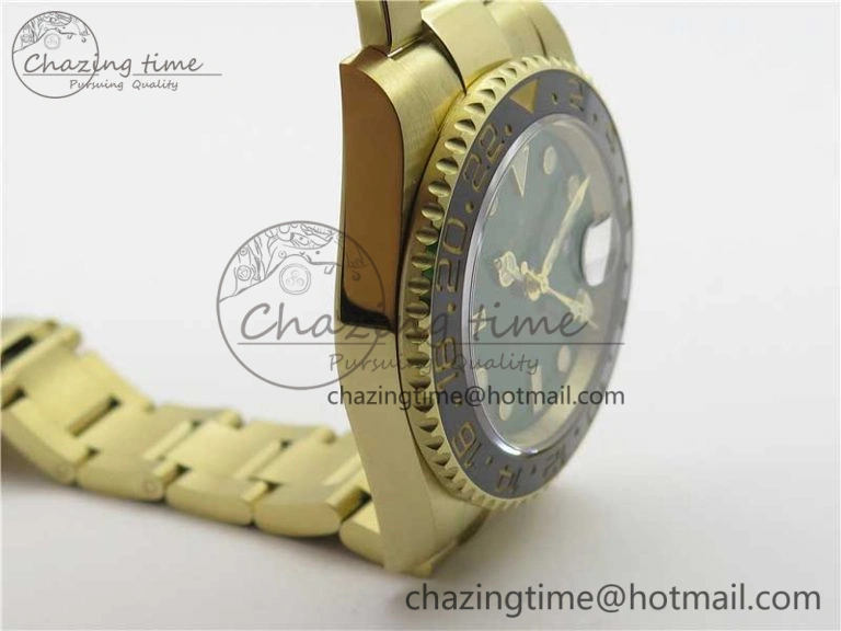 GMT Master II 116718 LN Black Ceramic 316L Steel GMF 1:1 Best Edition Green Dial on YG Bracelet A Fashionable 2960