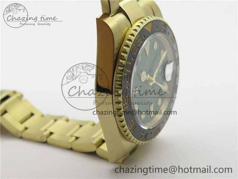 GMT Master II 116718 LN Black Ceramic 316L Steel GMF 1:1 Best Edition Green Dial on YG Bracelet A Fashionable 2960