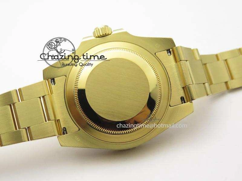 GMT-Master II 116718 LN Bp-Maker Best Edition YG Wrapped Bezel Black Dial On YG Bracelet ETA Stylish 3988