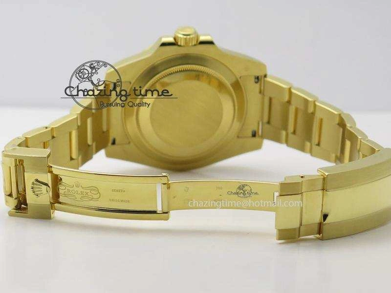 GMT-Master II 116718 LN Bp-Maker Best Edition YG Wrapped Bezel Black Dial On YG Bracelet ETA Stylish 3988