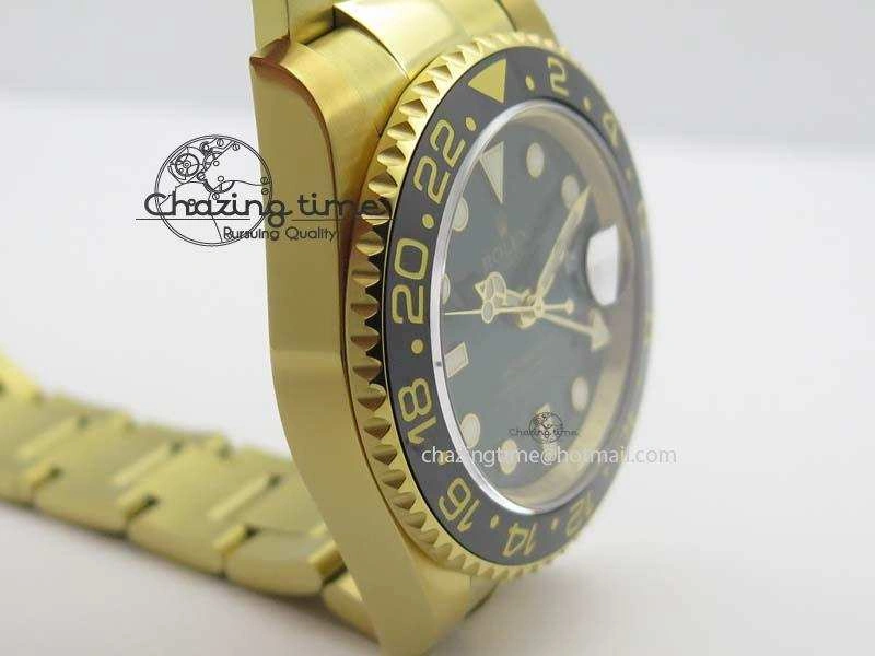 TechFriendly GMT-Master II 116718LN YG Bp-Maker Green Dial Ceramic Bezel On YG Bracelet A 3777