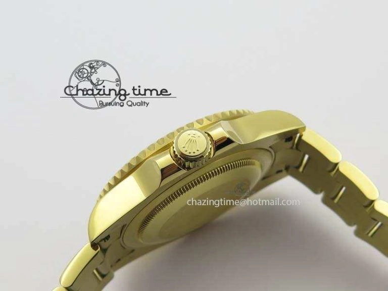 TechFriendly GMT-Master II 116718LN YG Bp-Maker Green Dial Ceramic Bezel On YG Bracelet A 3777