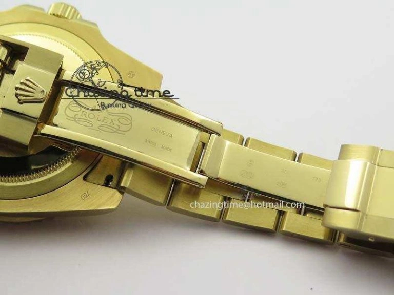 TechFriendly GMT-Master II 116718LN YG Bp-Maker Green Dial Ceramic Bezel On YG Bracelet A 3777