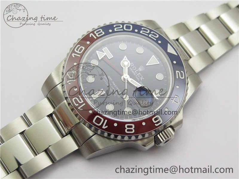 SunProtective GMT-Master II 116719 BLRO 904L BP Maker 1:1 Best Edition Blue Dial On 904L Oyster Bracelet A3285 (Correct Hand Stack) 2518