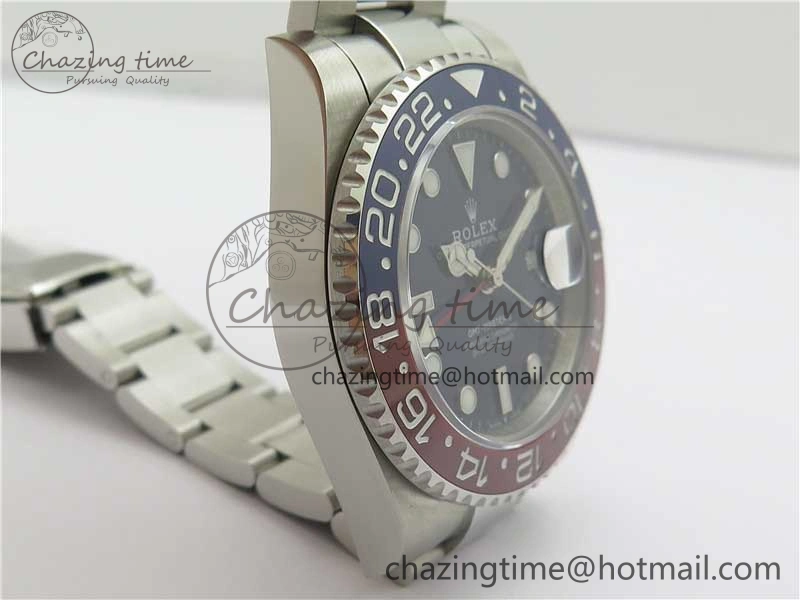 SunProtective GMT-Master II 116719 BLRO 904L BP Maker 1:1 Best Edition Blue Dial On 904L Oyster Bracelet A3285 (Correct Hand Stack) 2518