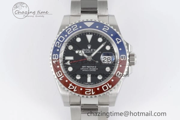 GMT Master II 116719 BLRO 904L SS APF 1:1 Best Edition Black Dial on Oyster Bracelet VR3186 CHS NewStyle 2040