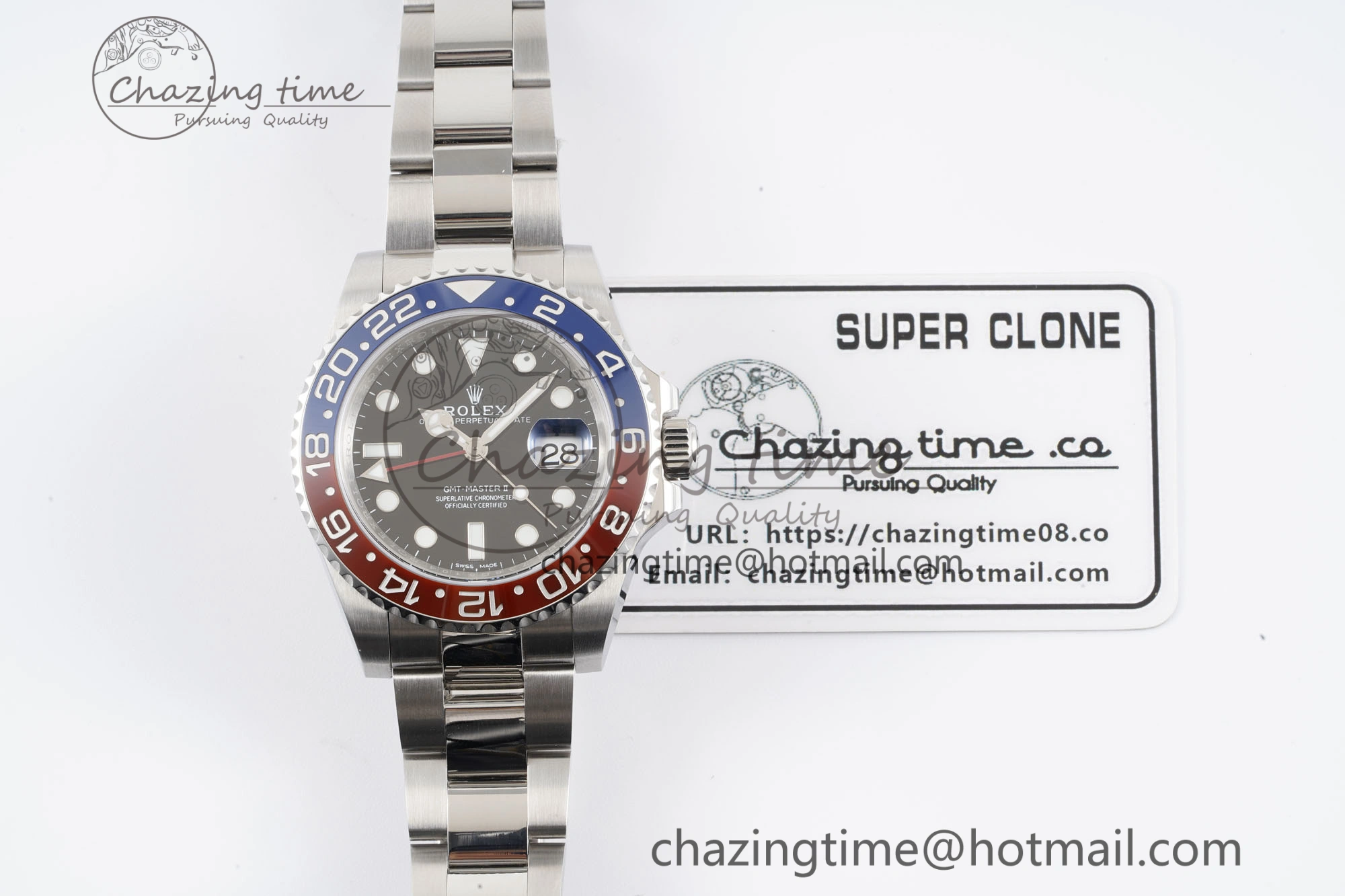 GMT Master II 116719 BLRO 904L SS APF 1:1 Best Edition Black Dial on Oyster Bracelet VR3186 CHS NewStyle 2040