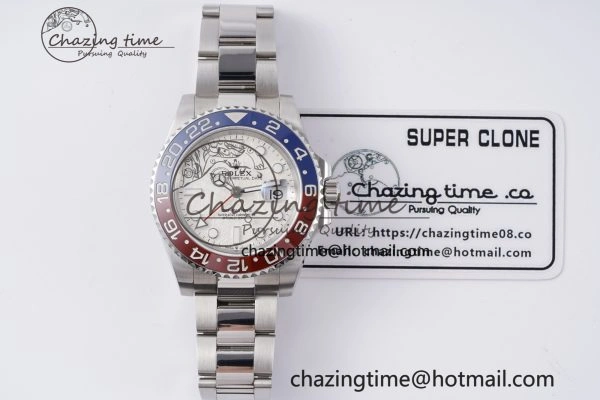 GMT Master II 116719 BLRO 904L SS APF 1:1 Best Edition Meteorite Dial on Oyster Bracelet VR3186 CHS EasyCare 2030