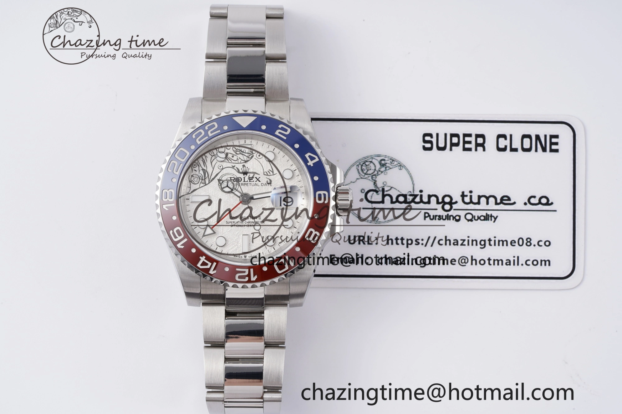 GMT Master II 116719 BLRO 904L SS APF 1:1 Best Edition Meteorite Dial on Oyster Bracelet VR3186 CHS EasyCare 2030