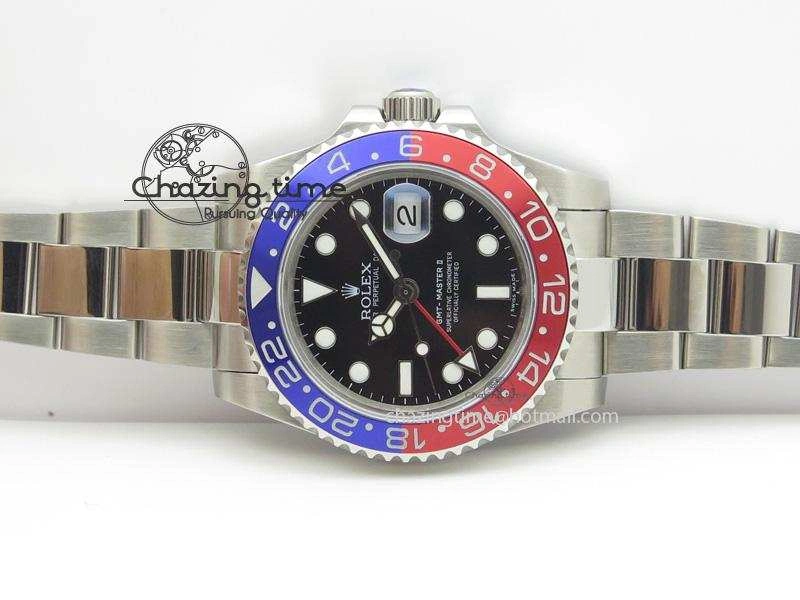 WaterResistant GMT-Master II 116719 BLRO Black Dial On SS Bracelet A2836 Bp Maker 4019
