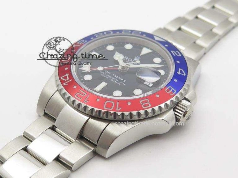 WaterResistant GMT-Master II 116719 BLRO Black Dial On SS Bracelet A2836 Bp Maker 4019