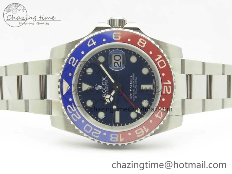 WeatherProof GMT Master II 116719 BLRO Ceramic DJF Best Edition Blue Dial on Bracelet A 3359