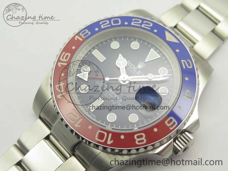 WeatherProof GMT Master II 116719 BLRO Ceramic DJF Best Edition Blue Dial on Bracelet A 3359