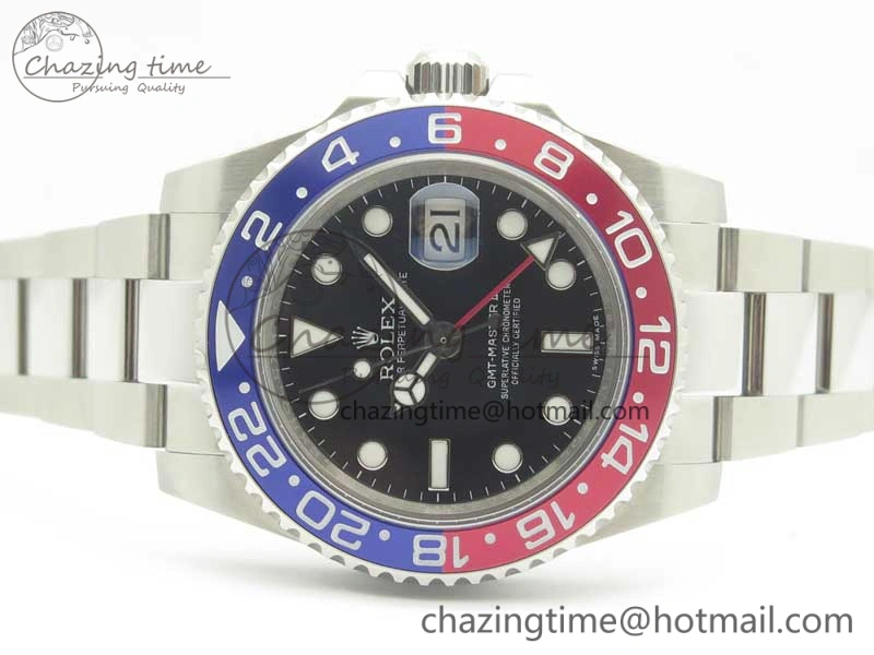 ZipUp GMT Master II 116719 BLRO GMF 904L Steel Edition Black Dial on Bracelet A 3387