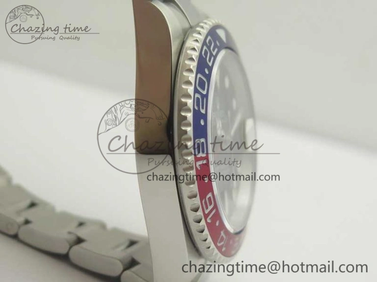 GMT Master II 116719 BLRO GMF 904L Steel Edition Blue Dial on Bracelet A SunProtective 3385
