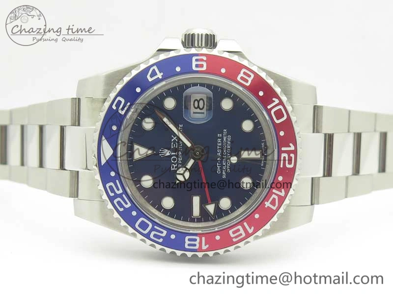 GMT Master II 116719 BLRO GMF 904L Steel Edition Blue Dial on Bracelet A SunProtective 3385