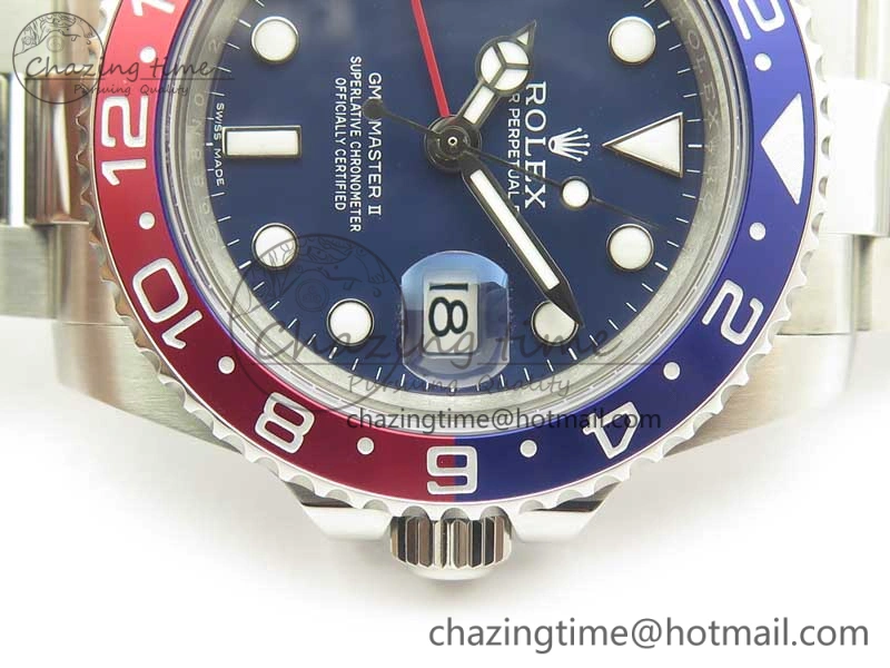 GMT Master II 116719 BLRO GMF 904L Steel Edition Blue Dial on Bracelet A SunProtective 3385