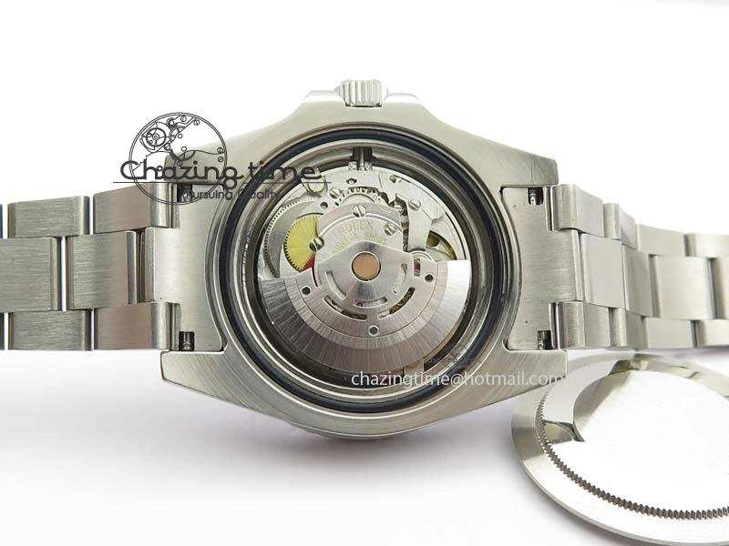 Breathable GMT-Master II 116759 SS Bp-Maker Black Ruby Crystal Diamond Dial On SS Bracelet A 3766