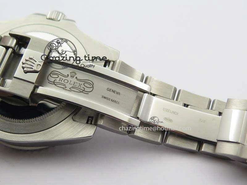 Breathable GMT-Master II 116759 SS Bp-Maker Black Ruby Crystal Diamond Dial On SS Bracelet A 3766