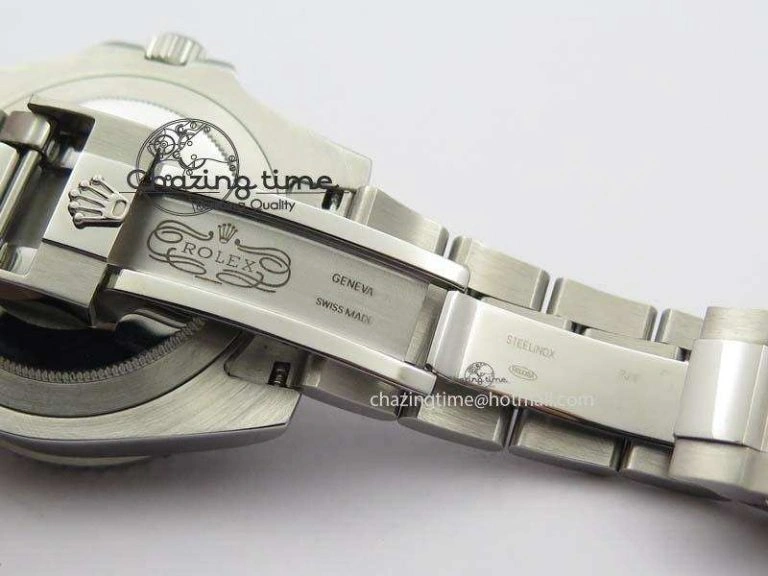 UrbanStyle GMT-Master II 116759 SS Bp-Maker Blue Ruby Crystal Black Dial On SS Bracelet A 3768