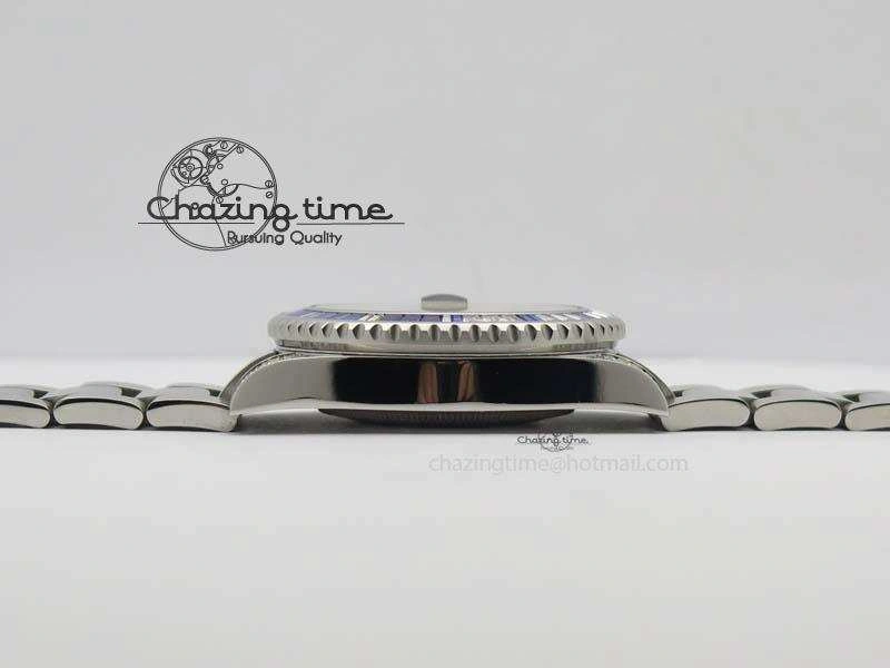 UrbanStyle GMT-Master II 116759 SS Bp-Maker Blue Ruby Crystal Black Dial On SS Bracelet A 3768