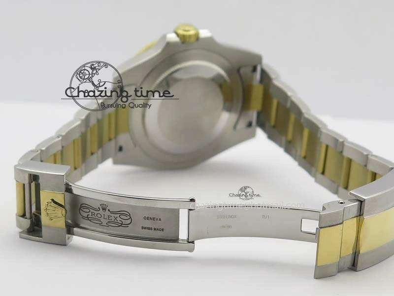 GMT-Master II 116759 SS YG Bp-Maker Blue Ruby Crystal Black Dial On SS YG Bracelet A Fashionable 3774