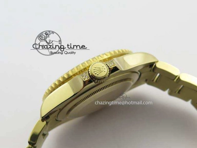 Sophisticated GMT-Master II 116759 YG Bp-Maker Black Ruby Crystal Bezel Black Dial On YG Bracelet A 3773