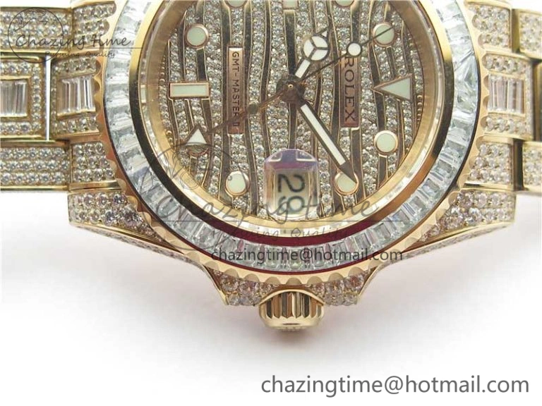 HighQuality GMT Master II 116769 BRIL Full Diamonds RG TWF Best Edition A 2991