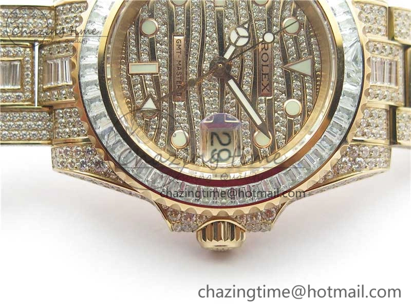 HighQuality GMT Master II 116769 BRIL Full Diamonds RG TWF Best Edition A 2991
