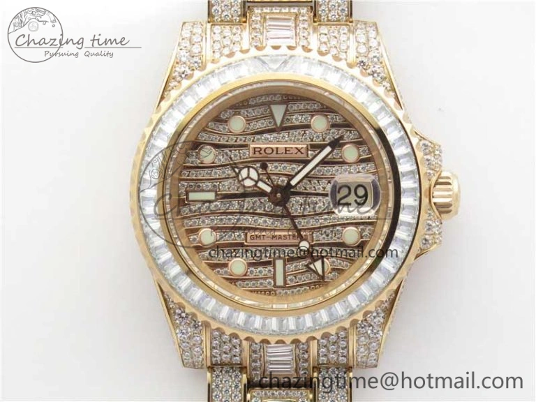 HighQuality GMT Master II 116769 BRIL Full Diamonds RG TWF Best Edition A 2991