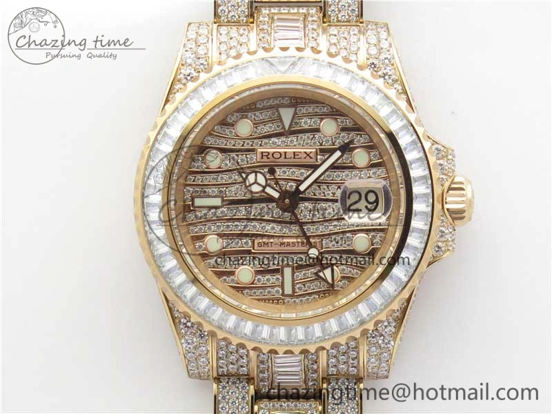 HighQuality GMT Master II 116769 BRIL Full Diamonds RG TWF Best Edition A 2991