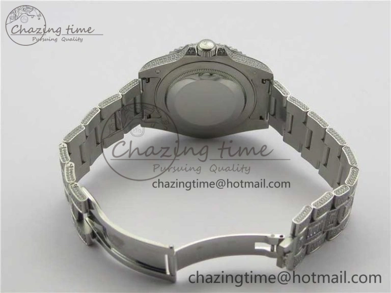 Minimalist GMT Master II 116769 BRIL Full Diamonds Watch TWF Best Edition A 2992
