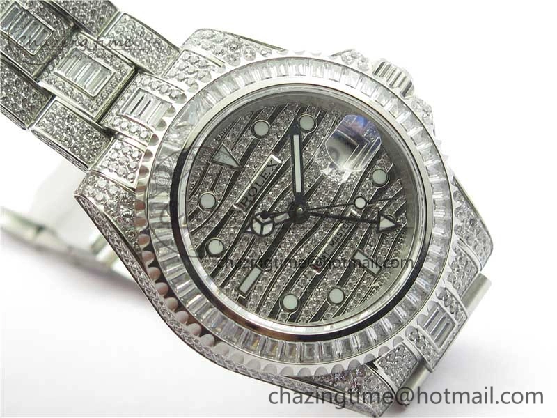 Minimalist GMT Master II 116769 BRIL Full Diamonds Watch TWF Best Edition A 2992