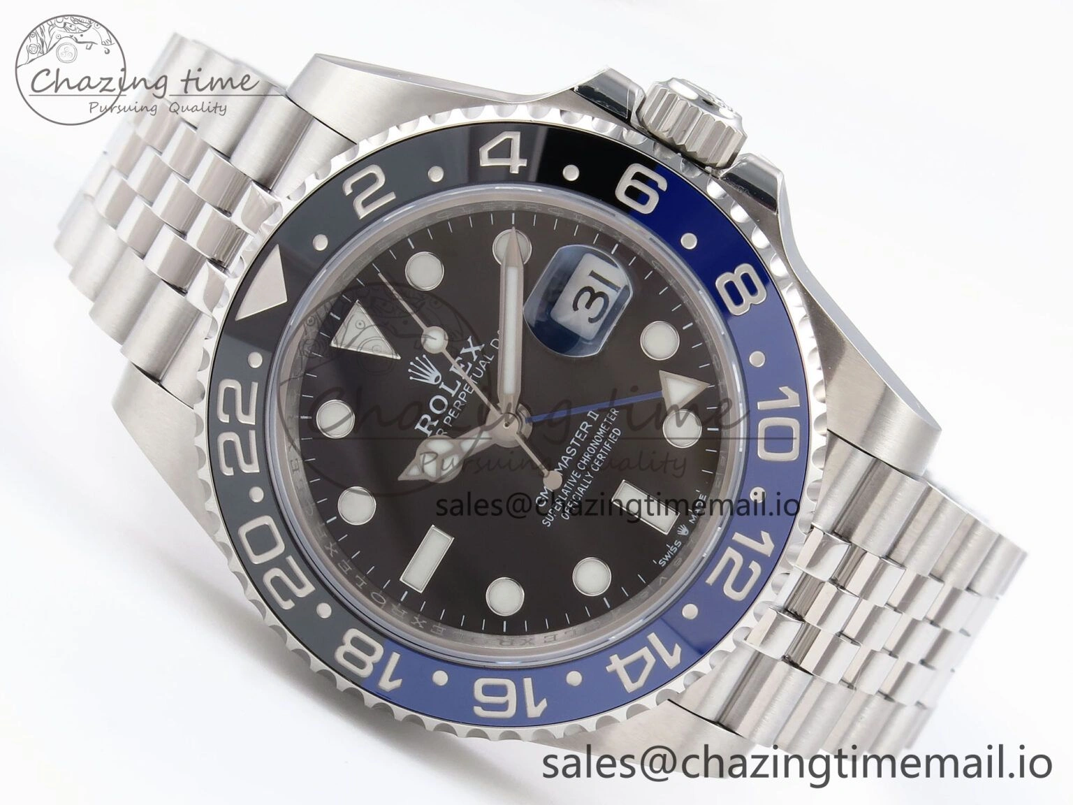 Chic GMT-Master II 126710 BLNR 904L EF 1:1 Best Edition on Jubilee Bracelet SH3285 CHS 1022